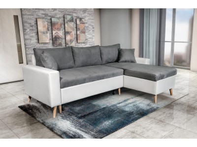 Γωνιακός καναπές Golf Deko με πόδι οξιάς